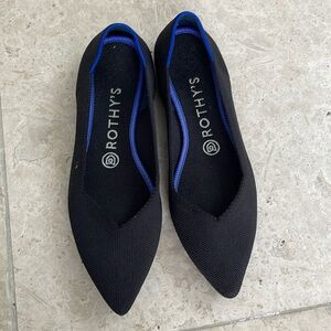Rothy’s black pointed toe